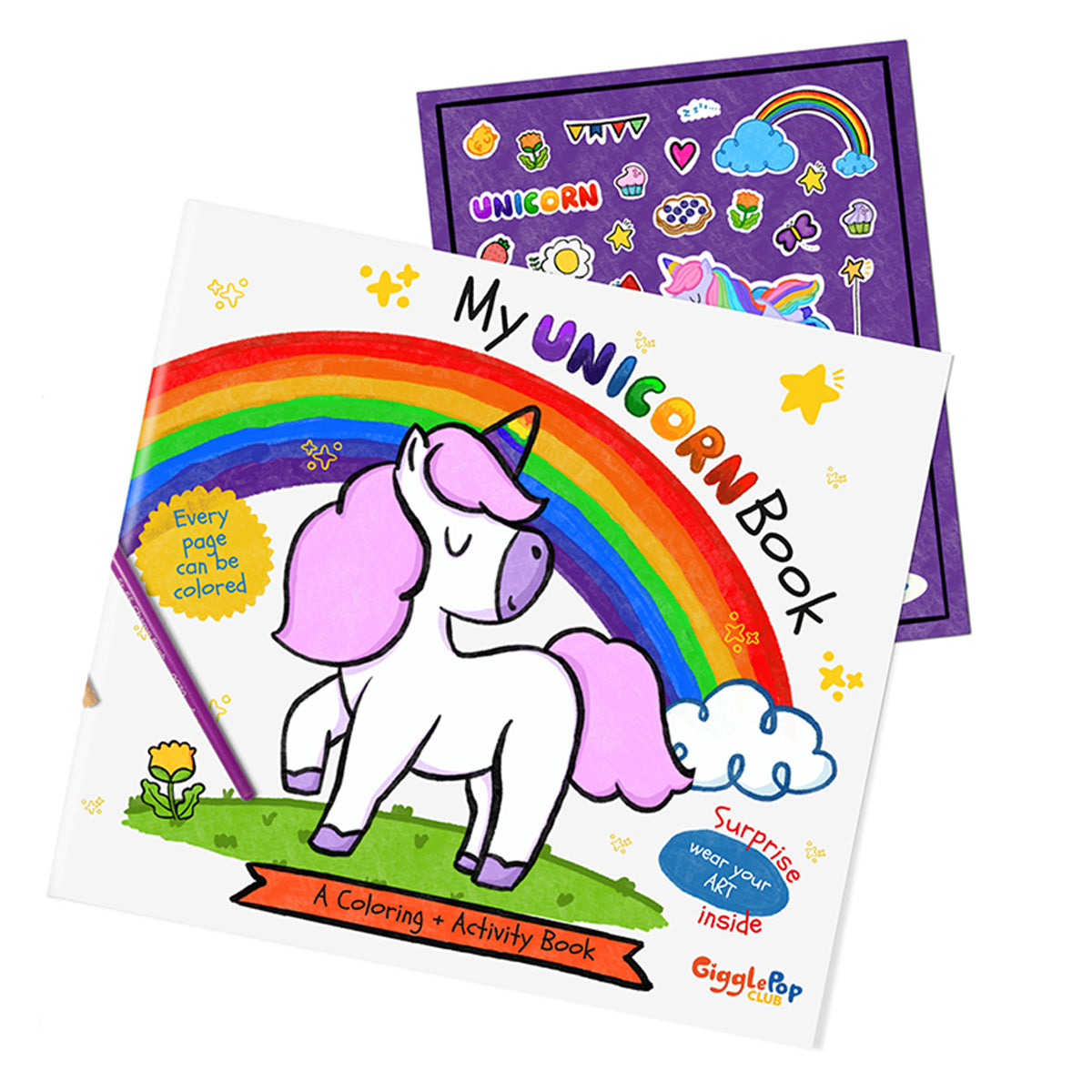 Unicorn Coloring & Activity Book And Stickers